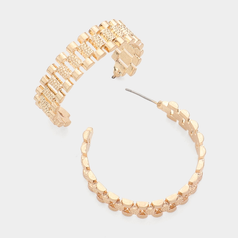 Metal Hoop Earrings